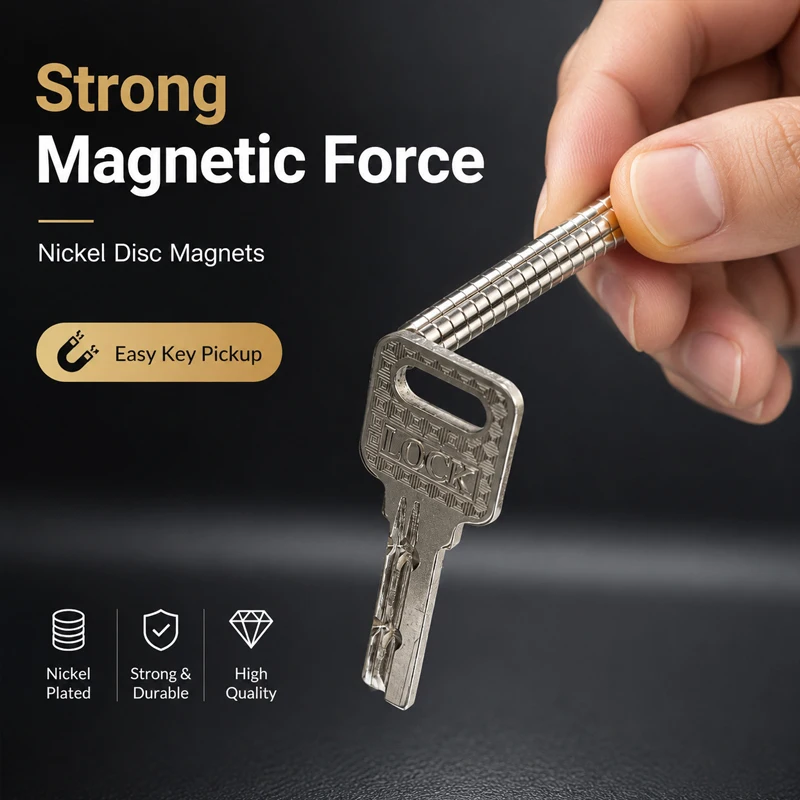 Ultra-Strong Round Neodymium Magnets for Home, DIY, and Office Use