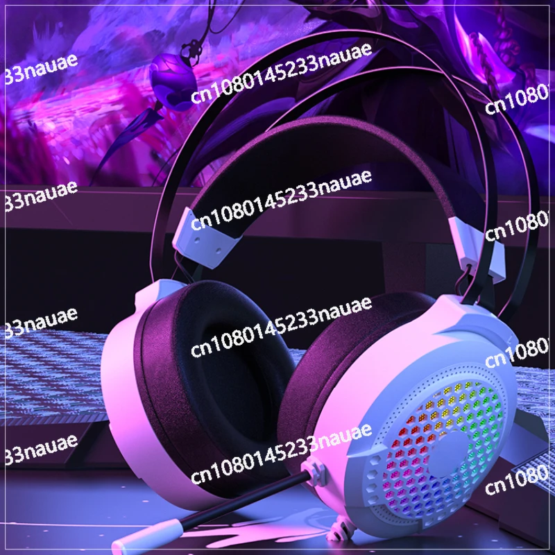

Desktop Notebook Cable Game Computer Big Earmuffs Headset
