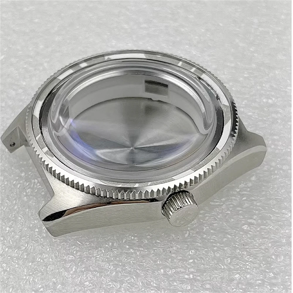 

Blue Mineral Arch Glass Bubble Mirror Watch Case, Fit for NH35 NH36 4R35A 4R36A Movement, 316L Stainless Steel Diving Watch Case