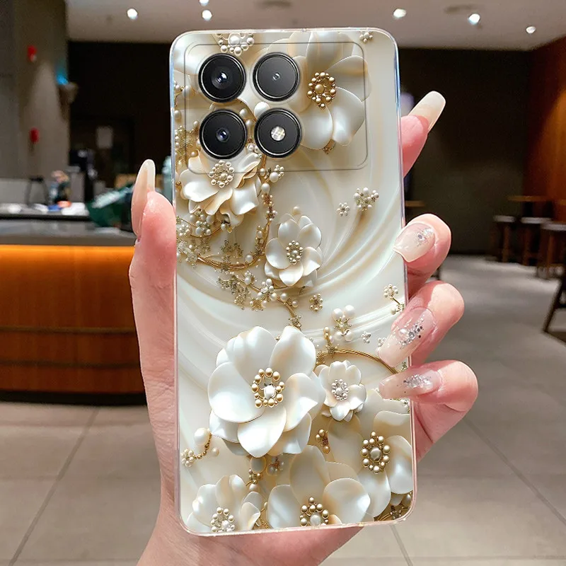 Luxury Aesthetic Butterfly Floral Soft TPU Clear Phone Case