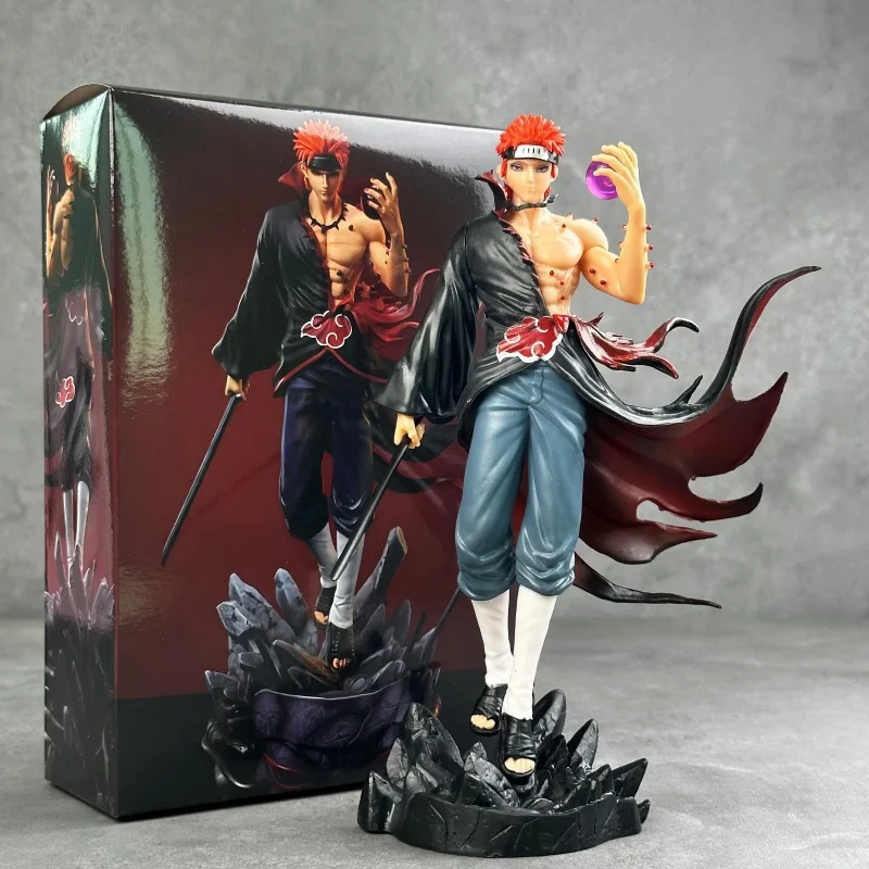 Naruto PVC Handcrafted Ninja Pain GK Statue - Anime Character Collectible Desktop Ornament Doll Gift