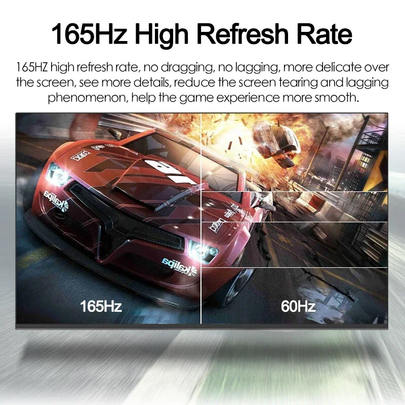 ũž  2560*1440 HDR 100% SRGB 1MS Freesync  ǻ ÷, IPS VA Ŀ ƮƮ ũ, HDMI/DP, 27 ġ, 2K, 165Hz