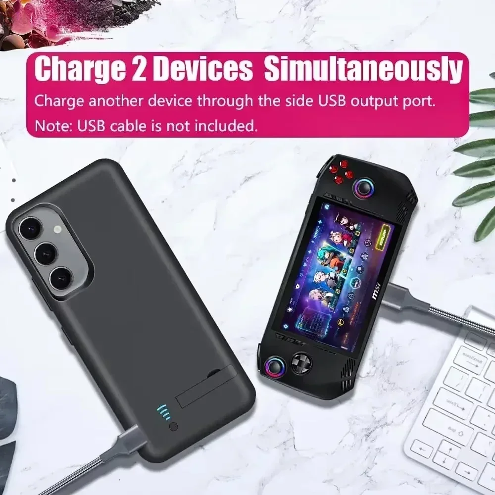 10000Mah Factory Power Bank For Samsung Galaxy S25 S24 Ultra S22 Note 20 S21 FE + Plus S20 Battery Charger Case Power Case Bank 6