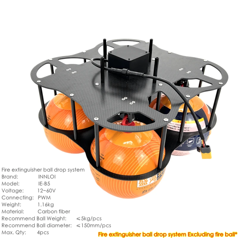 INNLOI DIY Drone Fire Extinguisher Ball Paracrate Ball Toss Thrower
