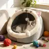 Deep Sleep Cat Bed Cartoon Pet Bed Foldable Removable Washable Pet Sleeping Bed for Small Dog Mat Bag Cave Cats Bed