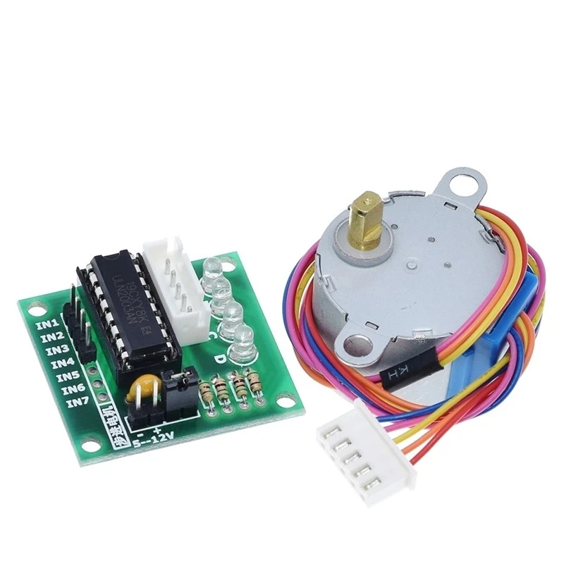 Stepper Motor 5V 12V 4-Phase 28BYJ-48 DC Gear Step Stepper Motor+ULN2003 Driver Board ULN2003 PIC MCU DIY