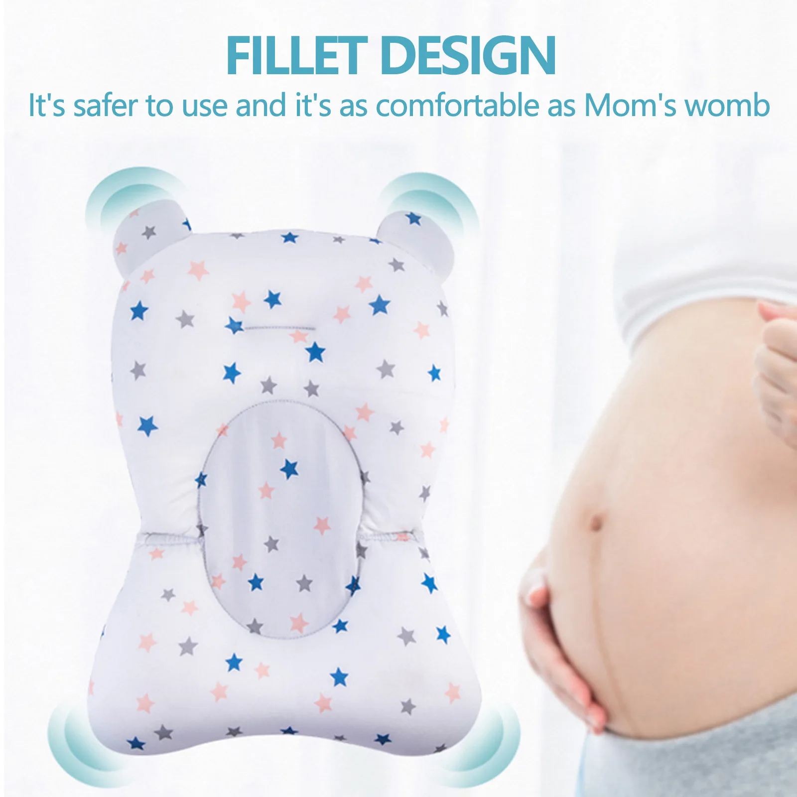 Universal Baby Bath Pad Floating Non-slip Infant Bath Tub Cushion Pillow Support Seat for Newborn Boys Girls 0-12 Months baby bath support pad baby bath seat baby bath tool
