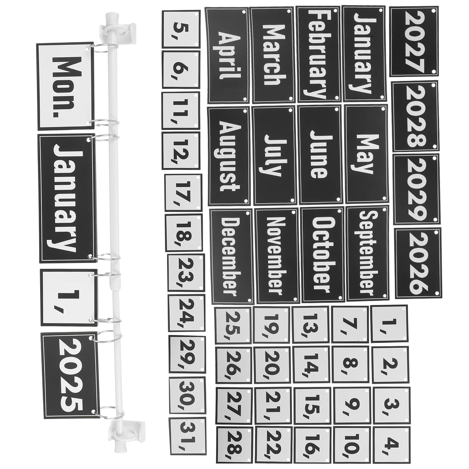 1 Set Classroom Calendar Flip Calendar Bulletin Board Set 2025 2029  Boho Classroom Decoration With Date Cards For Preschool