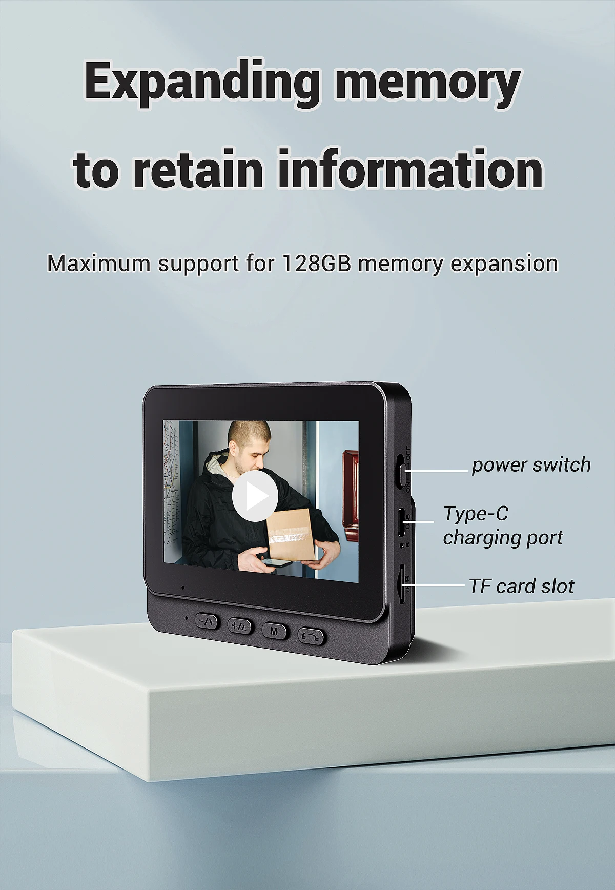 💥 Smart HD WiFi Doorbell Camera – 4.3" Screen, Night Vision & 365-Day Standby for Total Home Security 🔒🏠✨ – Now 50% OFF - BUY 2 FREE SHIPPING 🔥