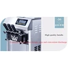 Commercial Ice Cream Machine 18-28 L/H Yield 1850W 3-Flavor Countertop Soft Serve Ice Cream Maker Stainless Steel Cylinder 4