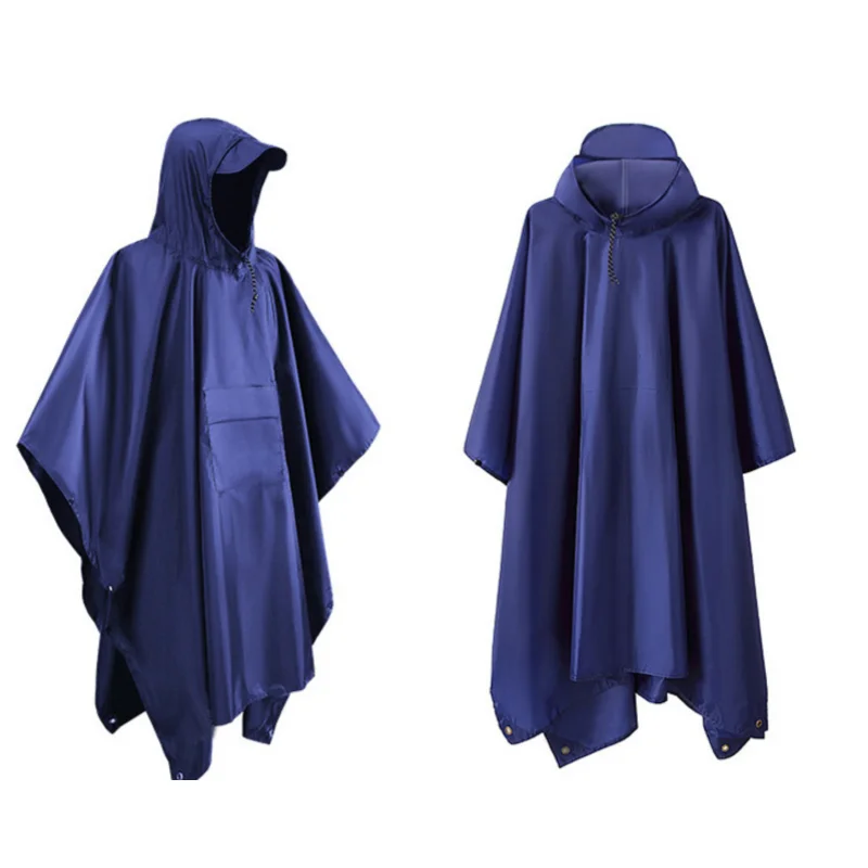 

3 in 1Multifunctional Raincoat Backpack Rain Cover Hiking Cycling Poncho Waterproof Tent Outdoor Camping Shade Tent Picnic Mat