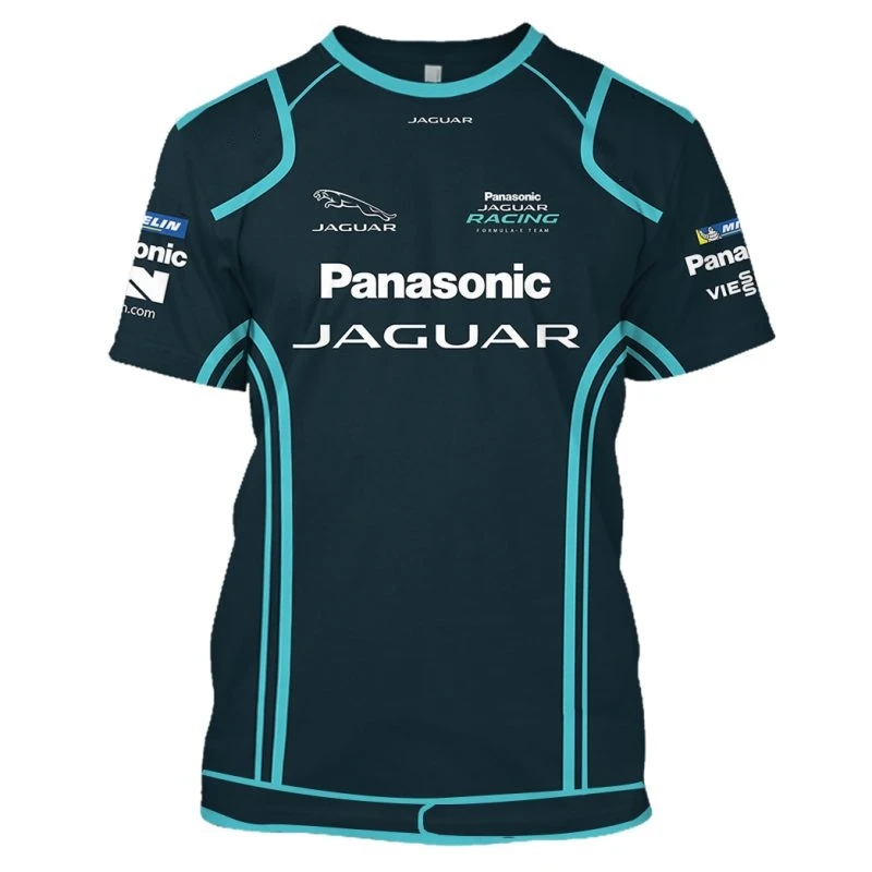 Summer Outdoor Racing Jaguar Team Jersey Men's Kids Breathable