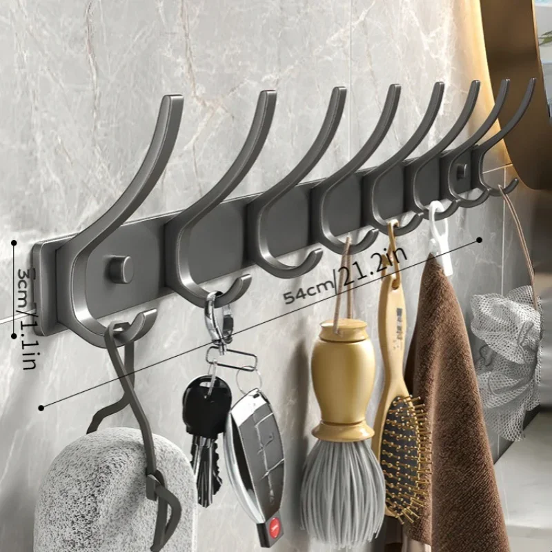 Coat Rack Wall Mount, Thickened Clothe Hook, Bathroom Sticky Hook, Towel Clothe Wall Hanger Iron Crafts，Wall hanging
