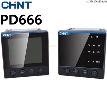 CHINT PD666 Series Multifunctional LCD Digital Display Meter RS485 Current and Voltage Meter Three-phase 23468S3