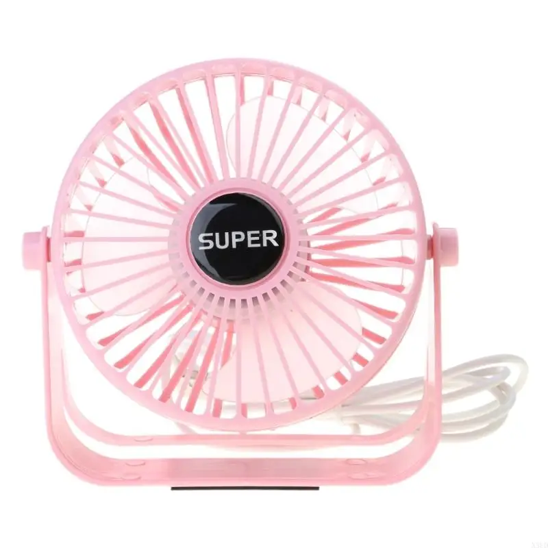 N3UD USB Desk Fan Hangings Ceiling Fan 5V Input 3 Adjustable Speed Detachable Cage for Home Travel