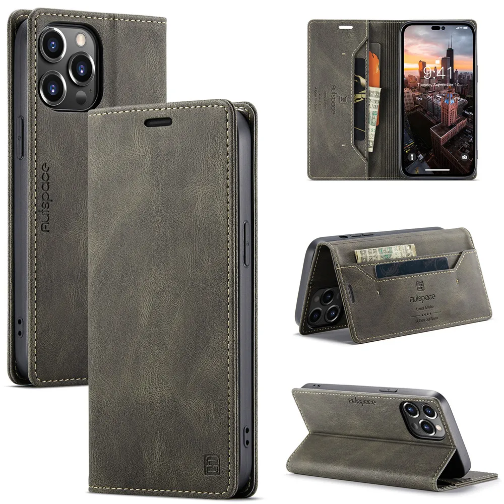 GOKEN Funda Para Motorola Moto E14 / Moto G24 / G24 Power / G04 / G04s - Carcasa Tapa Libro Con Cuero Sintético, Interior De Silicona Suave, Cartera Antigolpes Con Tarjetero, Diseño