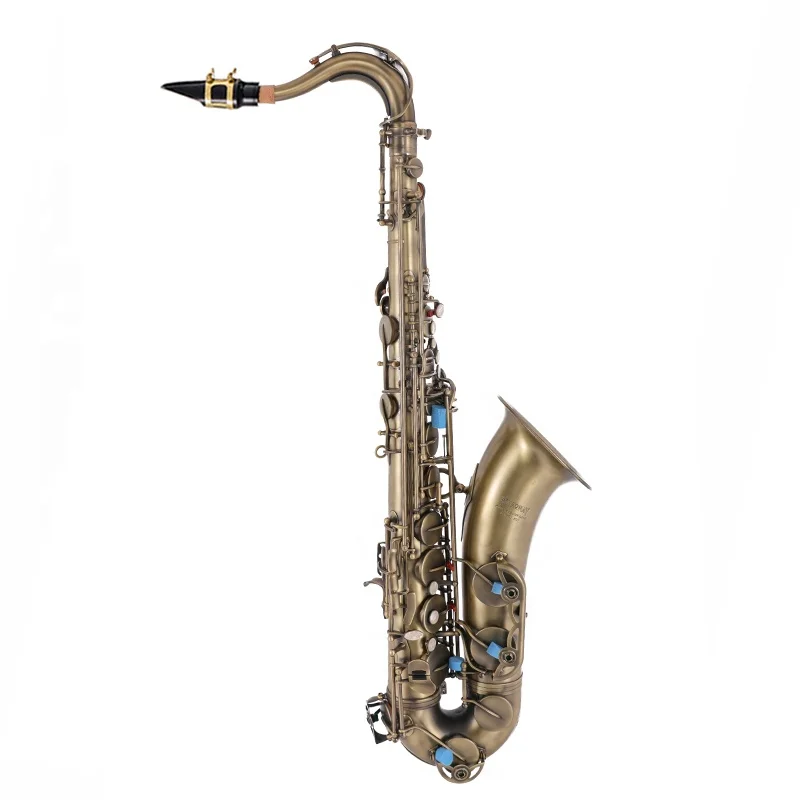 

Starway Carving Bb Key Retro Bronze Baritone Saxophone Music Instrument For Student And Professional Performer