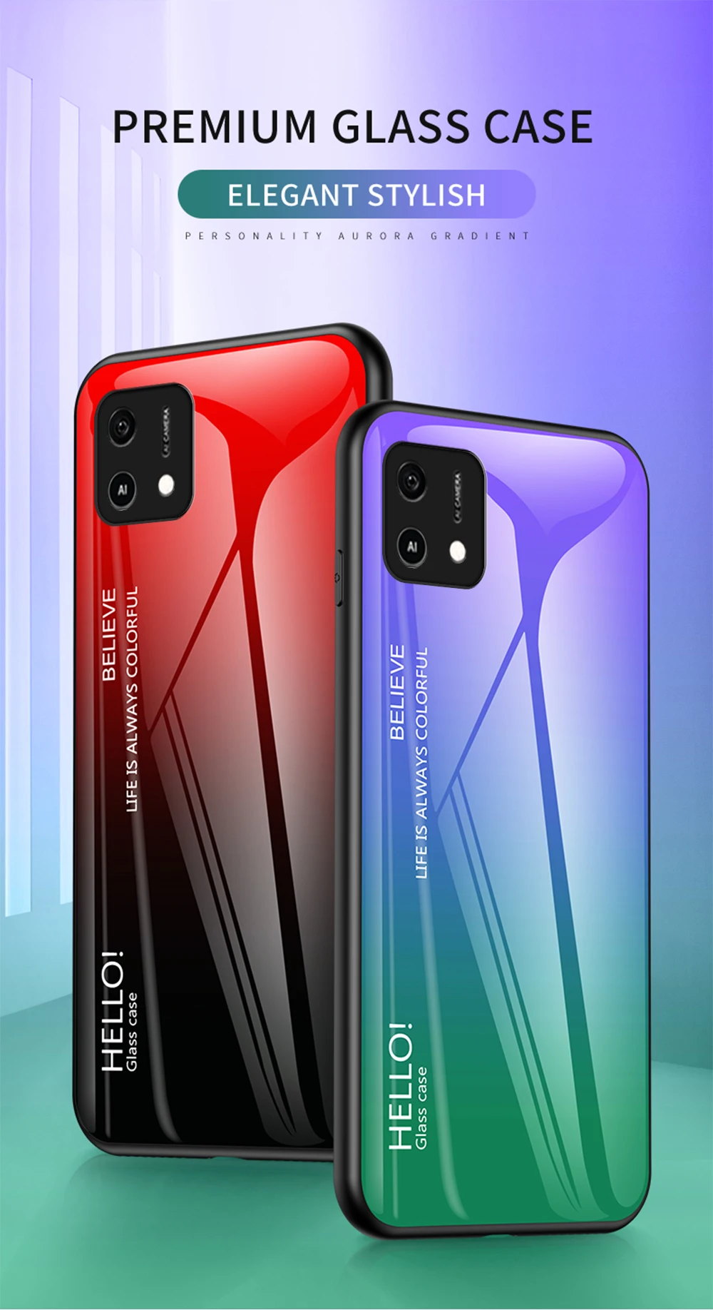 Luxury Mirror Tempered Glass Phone Case For Oppo Series_voghion.com