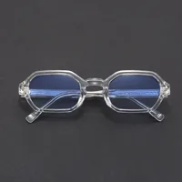 Lunettes de soleil hexagonales vintage classiques à rivets, petite monture, pour femmes et hommes, lunettes de soleil de luxe, marque de créateur, style punk populaire 3