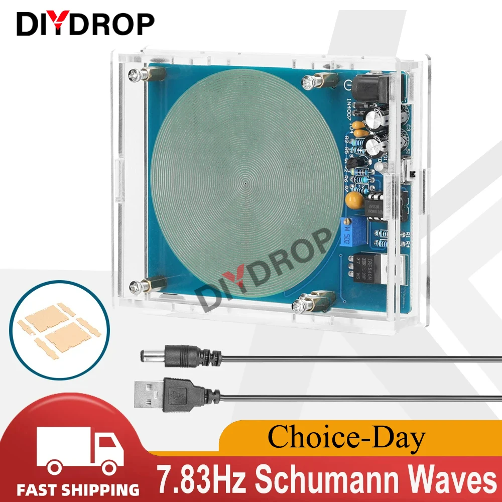 

7.83Hz Schumann Waves Resonance Generator Ultralow Frequency Pulse Audio Resonator USB Interface Indicator Light ON OFF Function