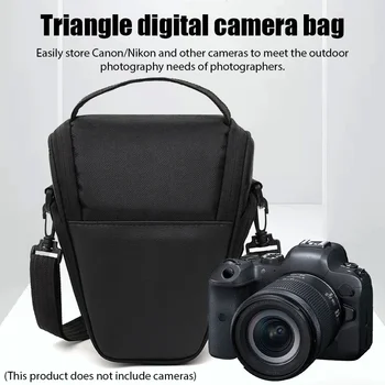 Borsa per fotocamera digitale Borsa a tracolla in nylon Borsa per attrezzatura fotografica Borsa per fotocamera impermeabile Micro singola per Nikon Canon Nikon