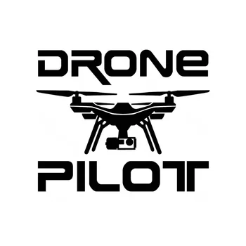 Adesivo per auto da 15cm adesivo per auto "DRONE PILOT" accessori per droni UAV decorazione elegante, decalcomanie adesivi per moto PVC