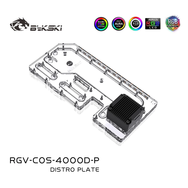 Bykski Distro Piastra Per Corsair 4000D Cassa Del Computer Per Cpu/Gpu Raffreddamento Ad Acqua Blocco Supporto Pompa Ddc, Rgv-Cos-4000D-P