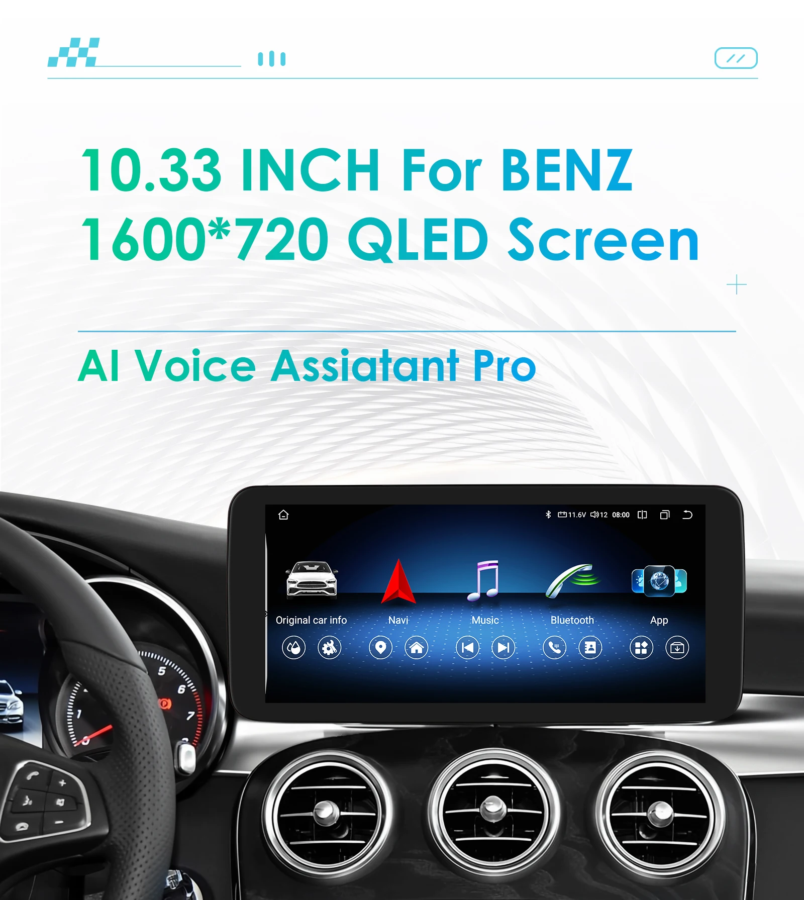 7862 Dsp Carplay Android Autoradio Für Mercedes Benz C-Klasse W205 2006-2018 Ntg5.1 Multimedia Vidoo Player 4G Wifi Rds Bildschirm