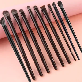 Set di pennelli per trucco professionale in materiale naturale, ombretto, fondotinta in polvere, fard, contorno, ombretto, trucco misto, strumento di bellezza
