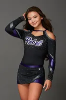 Professional Cheerleader Uniform ,Custom size and style,top+skirt 2