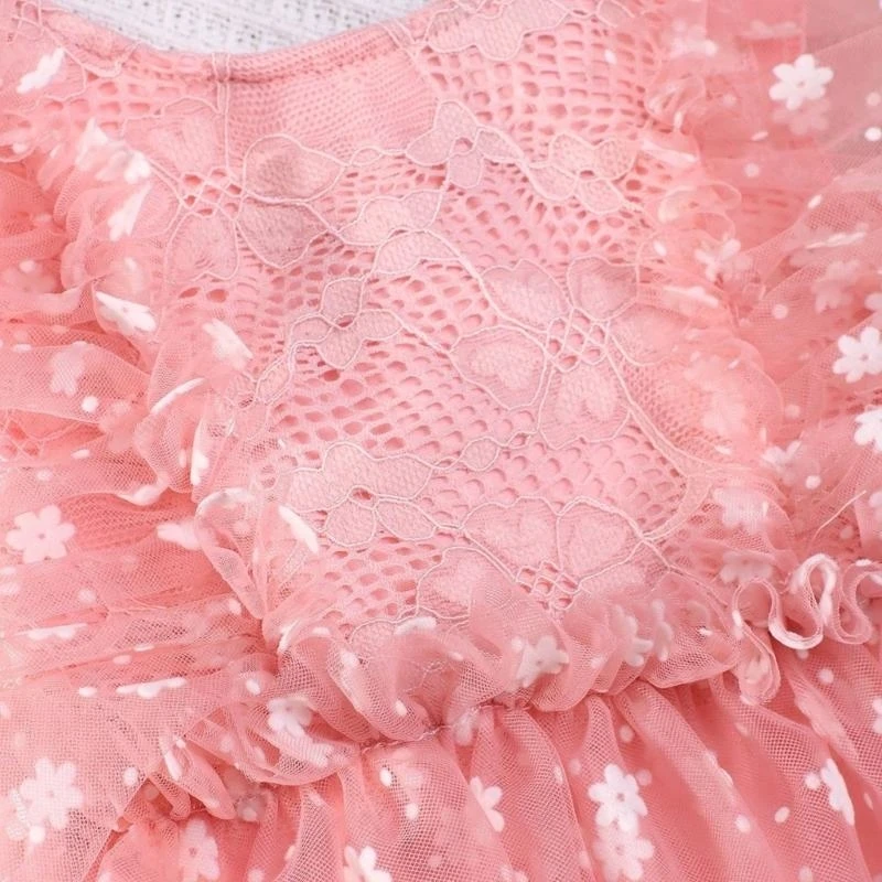 J15U 사진 의상 의류 메쉬 Romper Bowknot Hairband 복장 사진 소품 사진 촬영 옷