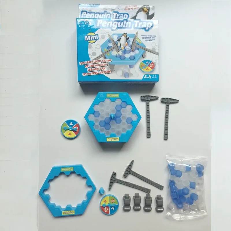 Penguin Icebreaker Beating Interactive Desk Table Game 1 Set Save Edc Learning Balance Ice Cubes Toys