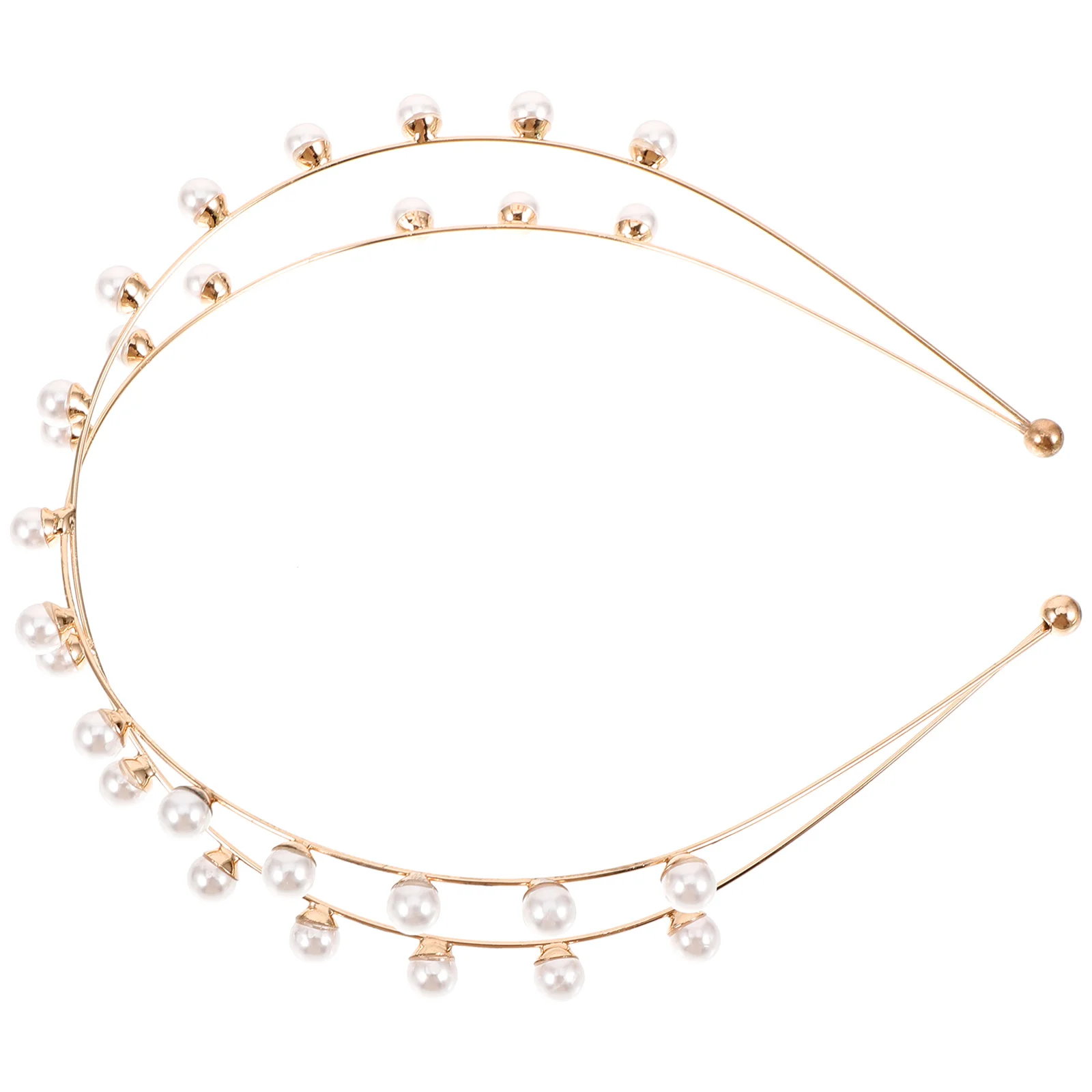 

Cross Pearl Headband Women Headband Wedding Party Headband Decorative Hairband