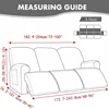 1/2//3 Seater Recliner Sofa Cover Jacquard Solid Color Stretch Couch Coushion Lazy Boy Relax Sofa Slipcover for Living Room Home 2