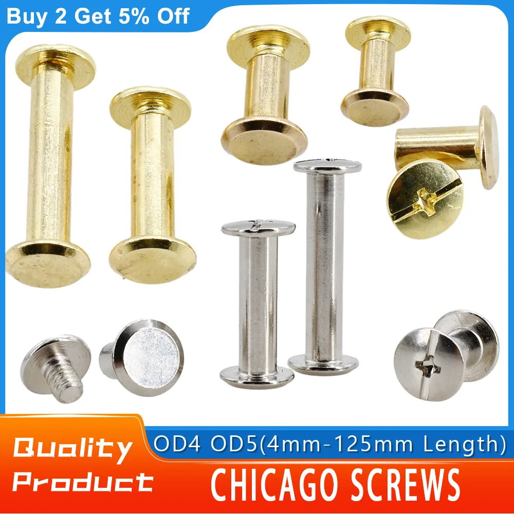 Chicago Screws, 6 mm/ 1/4 | The Leather Guy