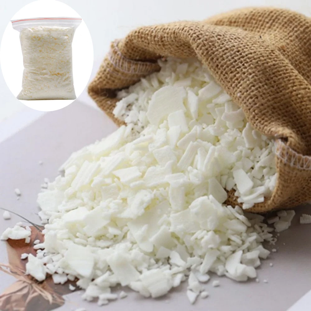 

1KG Natural Soybean Wax Slice, Candle Wax, Aromatherapy Candle Raw Materials 100% Additive Free Smokeless Candle Making Supplies