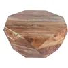 33-Inch Diamond Shape Acacia Wood Coffee Table with Smooth Top, Natural Brown 2