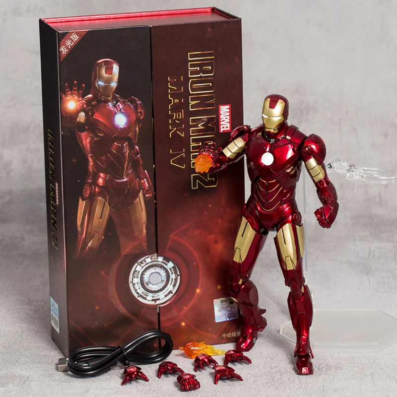 Zd Toys Iron Man Mark Iv Mk4 Pvc Action 