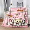 Cartoon Rilakkuma Anime Girls Throws Blanket for Baby Hiking Picnic Bed Super Soft Cute kawaii Flannel Blanket birthday gift 1