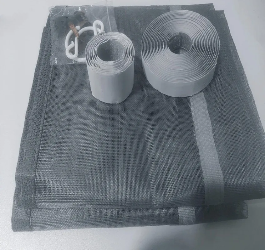 펀칭 필요 없음, 설치 간편, 무소음 자석식 도어커튼, 튼튼함, 도어스크린, 윈도우스크린, 여름용으로 설계됨