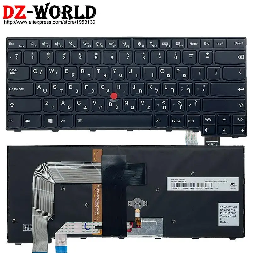 Ara gr gk th jp ja Teclado Retroiluminado para Lenovo Thinkpad T460p T470p Laptop Árabe Japonês Tailandês Coreano Grego us hb il kr tw - Imagem 3