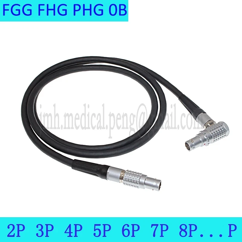FGG FHG PHG 0B 2 3 4 5 6 7 9Pin Aviation Metal Circular Male Plug Female Socket Connector Transfer Extension Welding Power Cable