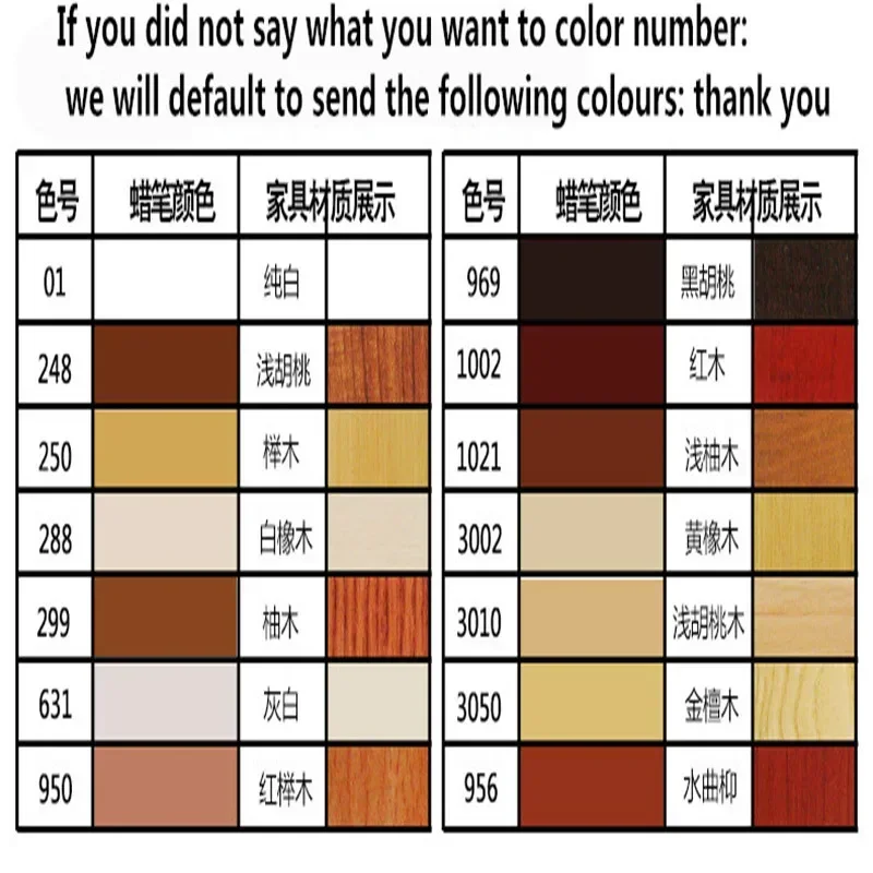 Furniture Paint Floor Repair Floor Wax Crayon Scratch Patch Paint Pen Wood Composite Repair Materials 14pcs/set wood repair kit