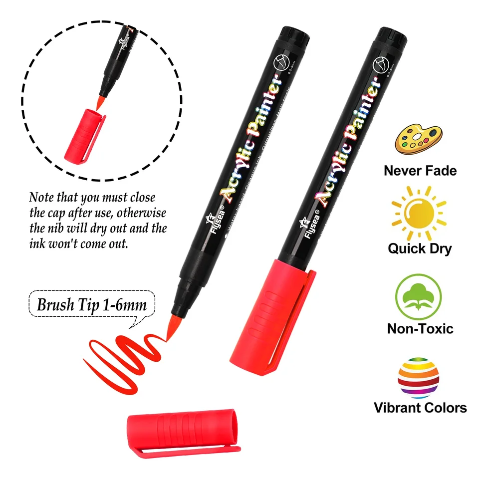 Arrtx 60 Colores Marcadores Acrílicos Bolígrafos Paraguay | Ubuy