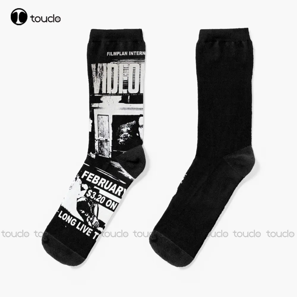 

Videodrome Socks Women Workout Sockss Personalized Custom Unisex Adult Teen Youth Socks Street Skateboard Socks Custom Gift Art