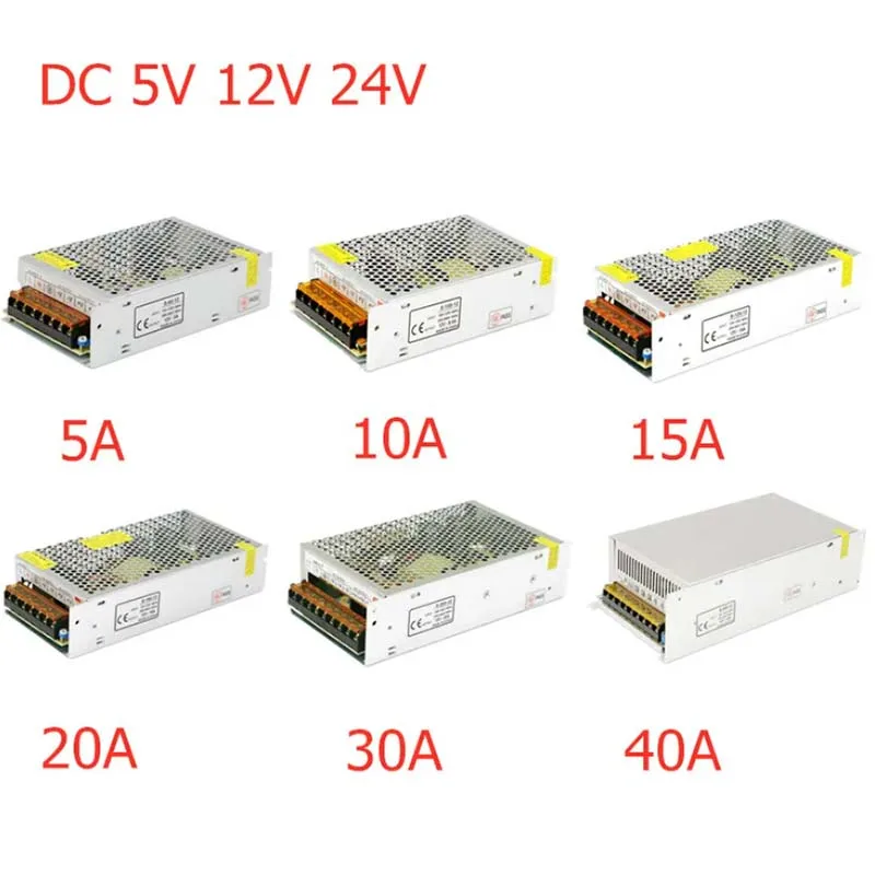 LED 전원 어댑터 조명 변압기 AC 110V-220V  DC 5V 12V 24V 스위..