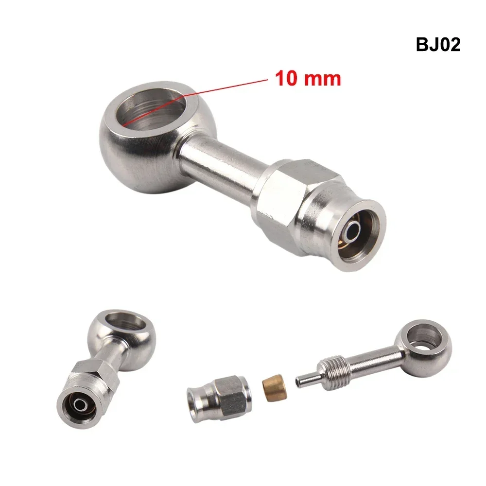 1PC Stainless Steel AN3 to AN-3 Straight Brake Swivel Hose End banjo Fitting 3/8-24 hose end fitting adapter