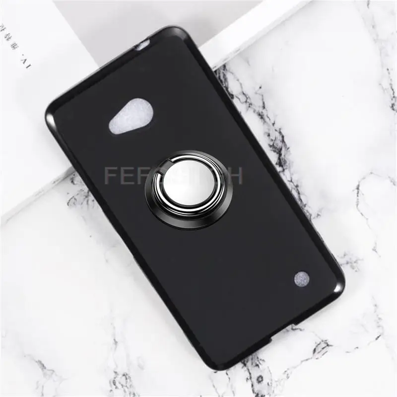 Per Nokia Lumia 640 Lte 5.0 "Microsoft Lumia 640 N640 Supporto Per Anello Posteriore Staffa Tpu Custodia Protettiva In Silicone Morbido Guscio Anti Ca
