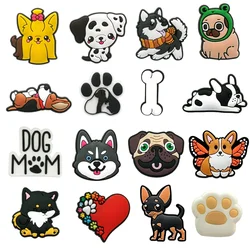Adorable Canine Shoe Charms for Clogs and Wristband Decorations - Perfect Party Gifts for Kids and Women (1 set)