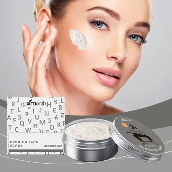 Facial Scrub Deep Cleaning Pore Softening Keratin Exfoliator Moisturizing Brightening Skin Reduce Dullness Purifying Face Scrub